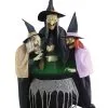Kochende Hexenschwestern Animatronic -Halloween Tischdekoration Geschaft 3 kochende hexenschwestern geniales hexen animatornic mit led und sound 25173