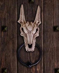 Anubis Totenschädel Türklopfer 11 Anubis Totenschädel Türklopfer -Halloween Tischdekoration Geschaft anubis skull tuerklopfer gothic deko und wohnaccessoires anubis skull doorknocker 52210 5