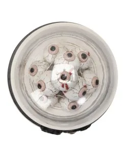 Beleuchteter Augenhügel Unter Glashaube 18cm -Halloween Tischdekoration Geschaft augenberg unter glaskuppel mit licht eye mound under glass dome with light halloween dekoration 54741 03