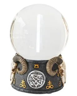 Halloween Tischdekoration Geschaft -Halloween Tischdekoration Geschaft baphomet wahrsagekugel mit led baphomet crystal ball with led halloween tischdekoration 51351 02