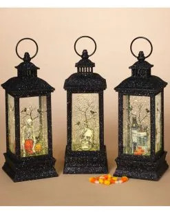 Leuchtende Halloween Wasserkugel Laterne 28cm -Halloween Tischdekoration Geschaft beleuchtete halloween wasserkugel laterne 28cm lighted spinning water globe halloween lantern halloween deko 54182 3