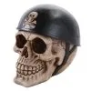 Biker Totenschädel Mit Helm -Halloween Tischdekoration Geschaft biker totenkopf mit helm biker totenschaedel mit helm biker skull with helmet 51576 01
