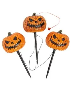 Böse Kürbis Gehweg Lichter Mit Licht Und Sound -Halloween Tischdekoration Geschaft boese kuerbis gehweg lichter jackolantern pathway markers halloween und horror deko 37579