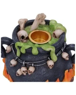 Blubbernder Hexenkessel Räucherkegel & Kerzenhalter -Halloween Tischdekoration Geschaft bubbling brew hexenkessel kerzen und raeucherkegel halter halloween und hexendeko 51650 2