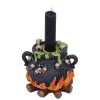 Blubbernder Hexenkessel Räucherkegel & Kerzenhalter 2 Blubbernder Hexenkessel Räucherkegel & Kerzenhalter -Halloween Tischdekoration Geschaft bubbling brew hexenkessel kerzen und raeucherkegel halter halloween und hexendeko 51650 3