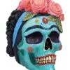 Calavera De Azucar Totenschädel 19cm -Halloween Tischdekoration Geschaft calavera de azucar totenkopf calavera de azucar skull dia de los muertos figur 54563 01