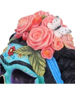 Calavera De Azucar Totenschädel 19cm -Halloween Tischdekoration Geschaft calavera de azucar totenkopf calavera de azucar skull dia de los muertos figur 54563 05