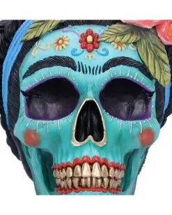 Calavera De Azucar Totenschädel 19cm -Halloween Tischdekoration Geschaft calavera de azucar totenkopf calavera de azucar skull dia de los muertos figur 54563 07