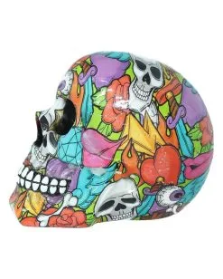 Calypso Pop Art Totenkopf -Halloween Tischdekoration Geschaft calypso pop art totenschaedel calypso pop art totenkopf calypso pop art skull 50728 03