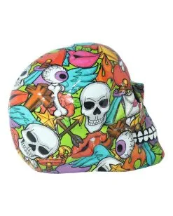 Calypso Pop Art Totenkopf -Halloween Tischdekoration Geschaft calypso pop art totenschaedel calypso pop art totenkopf calypso pop art skull 50728 06