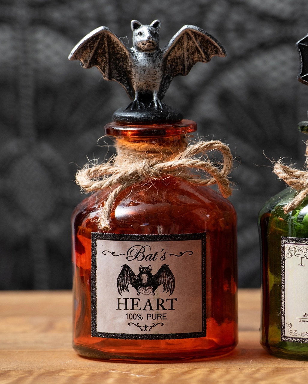 Zaubertrank Glasflasche Fledermaus Herz 4 Zaubertrank Glasflasche Fledermaus Herz – Bild 2