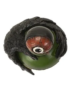 Giftflasche Mit Blutigem Augapfel & Krähe 20cm -Halloween Tischdekoration Geschaft giftflasche mit blutigem auge und schwarzem rabe poision bottle with bloody eyeball and raven gothic deko 54745 03