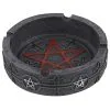Runder Pentagramm Aschenbecher -Halloween Tischdekoration Geschaft gothic pentagramm aschenbecher gothic pentagram ashtray gothic wohnaccessoire 53272 01
