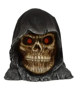 Grim Reaper Totenkopf Mit Leuchtenden Augen -Halloween Tischdekoration Geschaft grim reaper totenschaedel mit led augen grim reaper totenkopf mit leuchtenden augen 39582 003