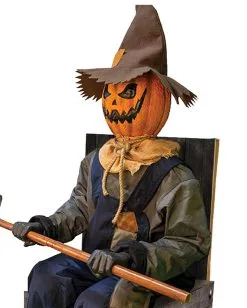 Schaurige Kürbis Vogelscheuche Halloween Animatronic 9 Schaurige Kürbis Vogelscheuche Halloween Animatronic -Halloween Tischdekoration Geschaft grinsende kuerbis vogelscheuche halloween animatronic jack pumpkin halloween animatronic halloween und horror deko und animatronics 50974 3