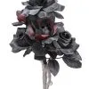 Schwarze Witwe Brautstrauß Mit Schwarzen & Roten Rosen -Halloween Tischdekoration Geschaft halloween brautstrauss mit schwarzen und roten rosen black widow bouquet with red and black roses 38618 01
