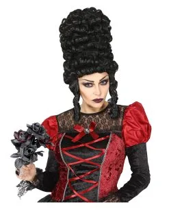 Schwarze Witwe Brautstrauß Mit Schwarzen & Roten Rosen -Halloween Tischdekoration Geschaft halloween brautstrauss mit schwarzen und roten rosen black widow bouquet with red and black roses 38618 03