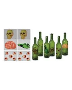 Halloween Flaschen Aufkleber 6 St. -Halloween Tischdekoration Geschaft halloween flaschen etiketten halloween flaschen aufkleber halloween bottle labels 39323 03