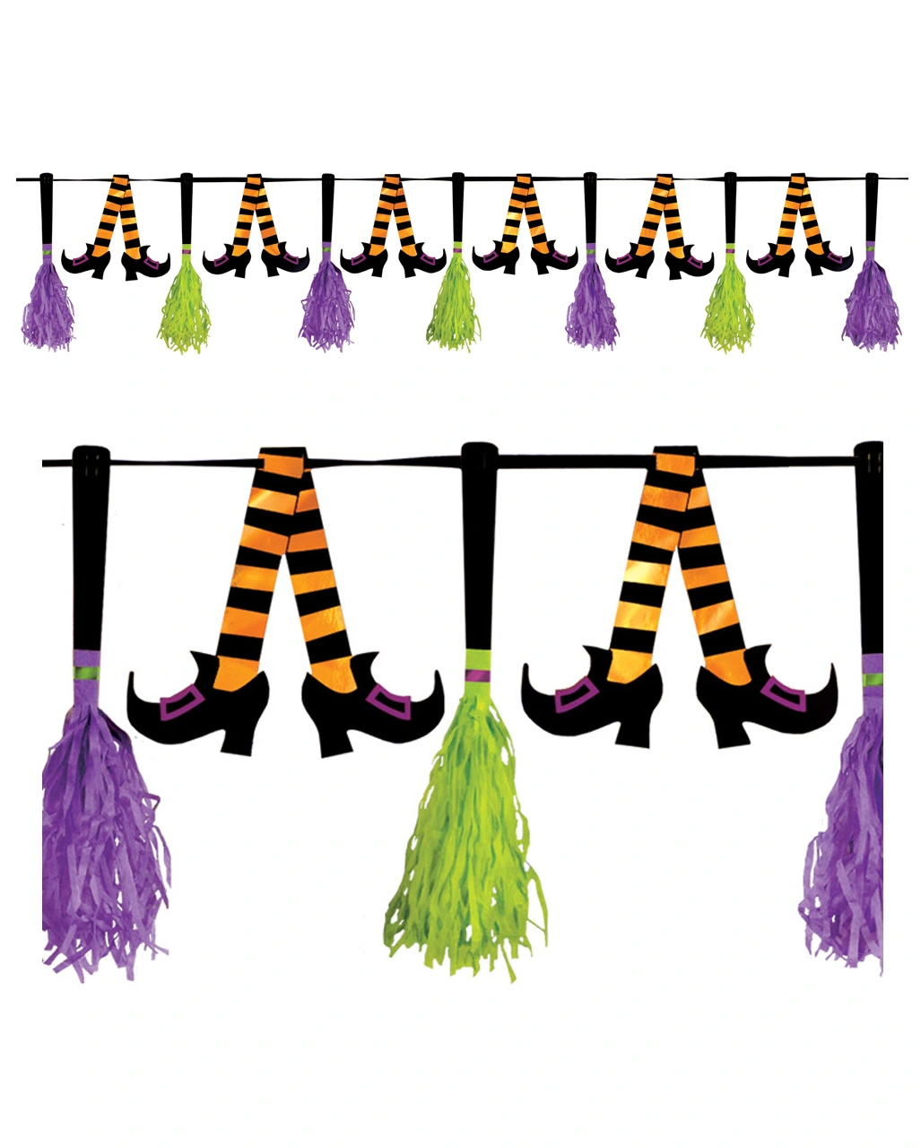 Halloween Girlande Mit Hexenmotiv 300 Cm 3 Halloween Girlande Mit Hexenmotiv 300 Cm