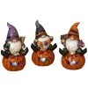 Halloween Zwerg Auf Leuchtendem Kürbis 15cm -Halloween Tischdekoration Geschaft halloween gnom auf leuchtendem kuerbis 15cm lighted halloween gnome sitting on pumpkin 54329