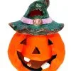 Halloween Kürbis Keramik Mit LED 12x9cm
