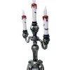 Gothic Kerzenständer Mit LED Kerzen -Halloween Tischdekoration Geschaft halloween kerzenstaender mit led kerzen fledermaus licht skull candelabra 38309