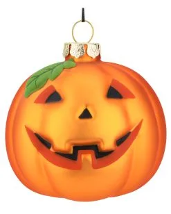 Halloween Jack O'Lantern Glas Christbaumkugel Ø7,6cm