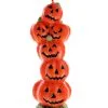 Jack O Lantern Kürbis Kerze 19 Cm -Halloween Tischdekoration Geschaft halloween kuerbis kerze jack o lantern kuerbis kerze halloween pumpkin pillar candle 39314 01