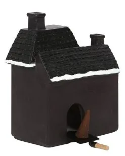 Hounted House Räucherkegel Haus -Halloween Tischdekoration Geschaft haunted house raeucherkegel halter haunted house incense cone burner halloween homeware 53588 03