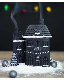 Hounted House Räucherkegel Haus -Halloween Tischdekoration Geschaft haunted house raeucherkegel halter haunted house incense cone burner halloween homeware 53588 04