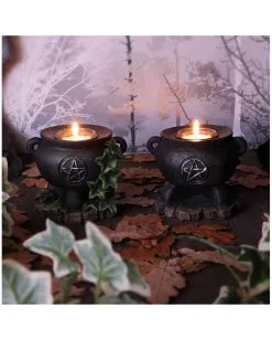 Hexenkessel Mit Efeu Kerzenhalter 2er Set 15 Hexenkessel Mit Efeu Kerzenhalter 2er Set -Halloween Tischdekoration Geschaft hexenkessel mit efeu teelichthalter 2er set witches cauldron with ivy candle holder halloween tischdeko 51064 07