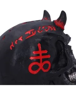 Infernal Teufels Totenschädel 20cm 13 Infernal Teufels Totenschädel 20cm -Halloween Tischdekoration Geschaft infernal teufels totenkopf infernal teufels totenschaedel infernal devil skull gothic deko 54566 05