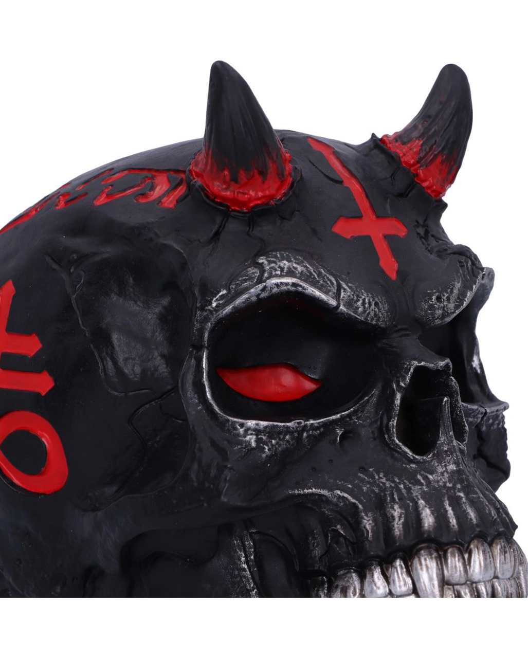 Infernal Teufels Totenschädel 20cm 8 Infernal Teufels Totenschädel 20cm – Bild 6