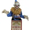 Jack In The Box Halloween Animatronic -Halloween Tischdekoration Geschaft jack in the box halloween animatronic halloween und horror deko scary clown in box animated prop 51254