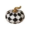 Halloween Kürbis Weiß-schwarz Kariert -Halloween Tischdekoration Geschaft karierter halloween kuerbis weiss schwarz checkered halloween pumpkin white black 54662
