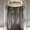 Friedhof Türvorhang -Halloween Tischdekoration Geschaft knochenfriedhof tuervorhang halloween deko beware door curtain 28459