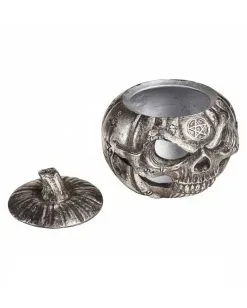 Kürbis Totenschädel Schale -Halloween Tischdekoration Geschaft kuerbis totenkopf schale kuerbis totenschaedel schale pumpkin skull pot 50852 03