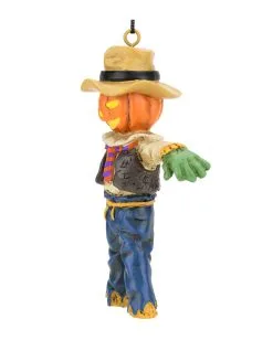Kürbis Vogelscheuche Christbaumkugel 9,5cm -Halloween Tischdekoration Geschaft kuerbis vogelscheuche weihnachtskugel halloween und horror weihnachtsdeko scarecrow ornament 54755 5