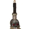 Leuchtender Totenschädel Mit Kerze 36cm -Halloween Tischdekoration Geschaft leuchtender totenkopf mit kerze 36cm lighted stacking skull with candle halloween totenschaedel deko 52549