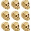 Mini Totenschädel Im Netz -Halloween Tischdekoration Geschaft mini totenkoepfe im netz kleine totenschaedel im netz mini skulls 21585 3