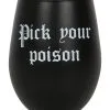 Wähle Dein Gift Weinglas -Halloween Tischdekoration Geschaft pick your poison weinglas pick your poison wine glass halloween homeware gothic homeware 53394 01
