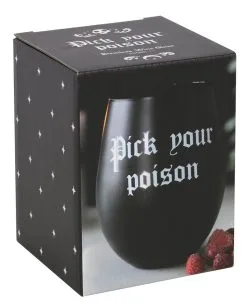 Wähle Dein Gift Weinglas -Halloween Tischdekoration Geschaft pick your poison weinglas pick your poison wine glass halloween homeware gothic homeware 53394 05