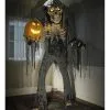 Großer Jack Reaper Mit Sprechendem Kürbis Halloween Animatronic -Halloween Tischdekoration Geschaft riesiger jack reaper mit sprechendem kuerbis halloween animatronic prowling jack reaper halloween prop animatronic horror und halloween deko 51244