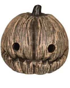 Unheimlich Verrotteter Halloween Kürbis 10cm -Halloween Tischdekoration Geschaft scary aged halloween pumpkin unheimlicher verrotteter halloween kuerbis halloween deko 54126 03