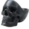 Schwarze Totenschädel Schale 27cm 1 Schwarze Totenschädel Schale 27cm -Halloween Tischdekoration Geschaft schwarze totenkopf schale schwarze totenschaedel schale black skull trinket dish 53491 01