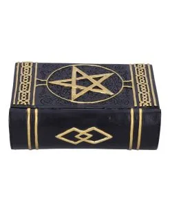 Schwarzes Buch Magischer Sprüche Schmuckschatulle 11 Schwarzes Buch Magischer Sprüche Schmuckschatulle -Halloween Tischdekoration Geschaft schwarzes buch der zaubersprueche schatulle gothic und wicca deko und geschenkartikel 52219 3