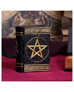 Schwarzes Buch Magischer Sprüche Schmuckschatulle 13 Schwarzes Buch Magischer Sprüche Schmuckschatulle -Halloween Tischdekoration Geschaft schwarzes buch der zaubersprueche schatulle gothic und wicca deko und geschenkartikel 52219 7