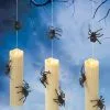 3er Set Schwebende LED Kerzen Mit Spinnen -Halloween Tischdekoration Geschaft schwebende led kerzen mit spinnen 3er set lighted led candles with spiders halloween kerzen aufhaengen 54676