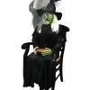 Sitzende Hexe Mit Schnappkopf -Halloween Tischdekoration Geschaft sitzende hexe mit schnappkopf sitting witch with snapping head halloween animatronic 38879 01