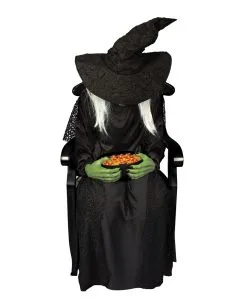 Sitzende Hexe Mit Schnappkopf -Halloween Tischdekoration Geschaft sitzende hexe mit schnappkopf sitting witch with snapping head halloween animatronic 38879 02